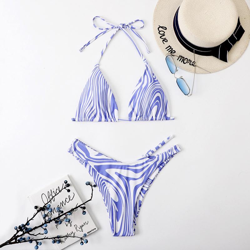 

Сексуальный женский купальник бикини с молочным узором в европейском и американском стиле 2022 года Small