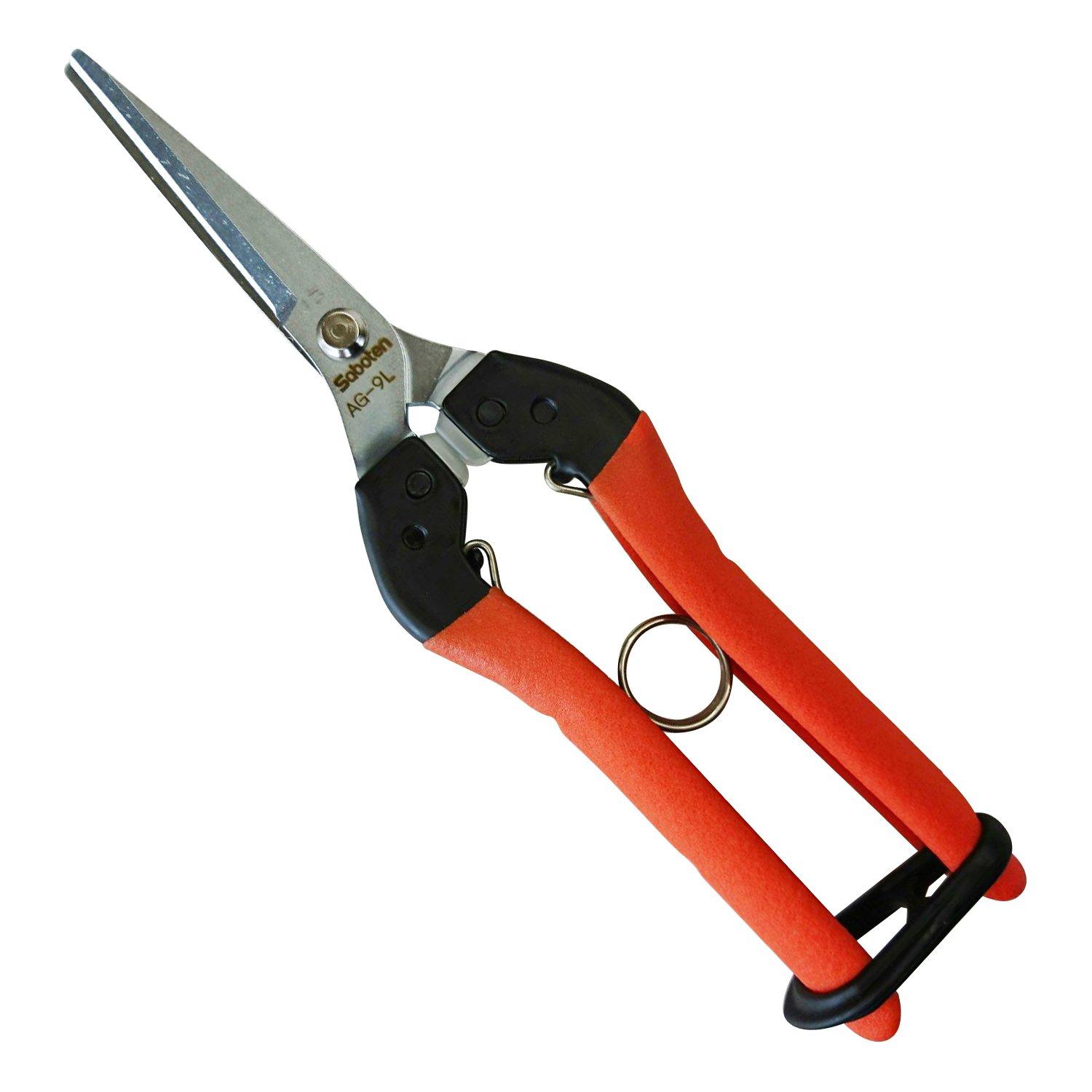 

Cactus Shock Absorbing Long Bud Cutting Shears for Left Handers No.AG-9L