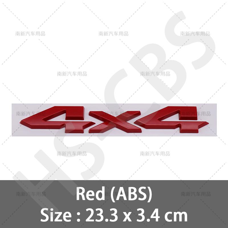 3D 4X4 4 x 4 Rear Trunk Emblem Tailgate Logo Car Hood Fender Nameplate Decal Badge Sticker For Jeep Dodge Off Road Car Styling AMP1