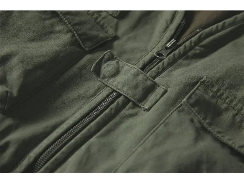 Unisex Japanese Retro Workwear Vest - Autumn Thin, Loose, Multi-Pocket Functional Jacket