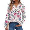 Women's Printed Long Sleeve Shirts Elegant Casual Tops Trendy Shirts Tops