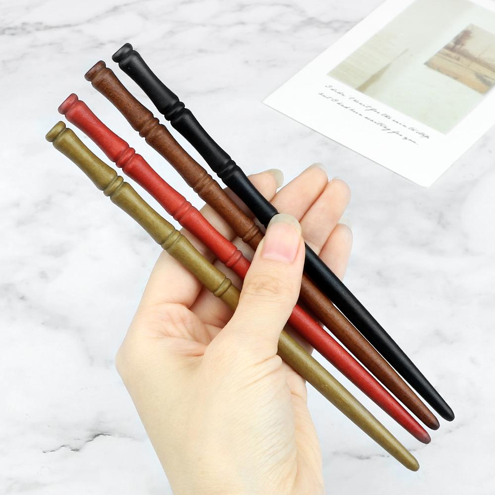 Damen Bambusförmige Hölzerne Haarnadeln Chinesischer Antiker Stil Haarstäbe Retro Schlichte Mädchen Hanfu Kopfschmuck Haaraccessoires Schmuck