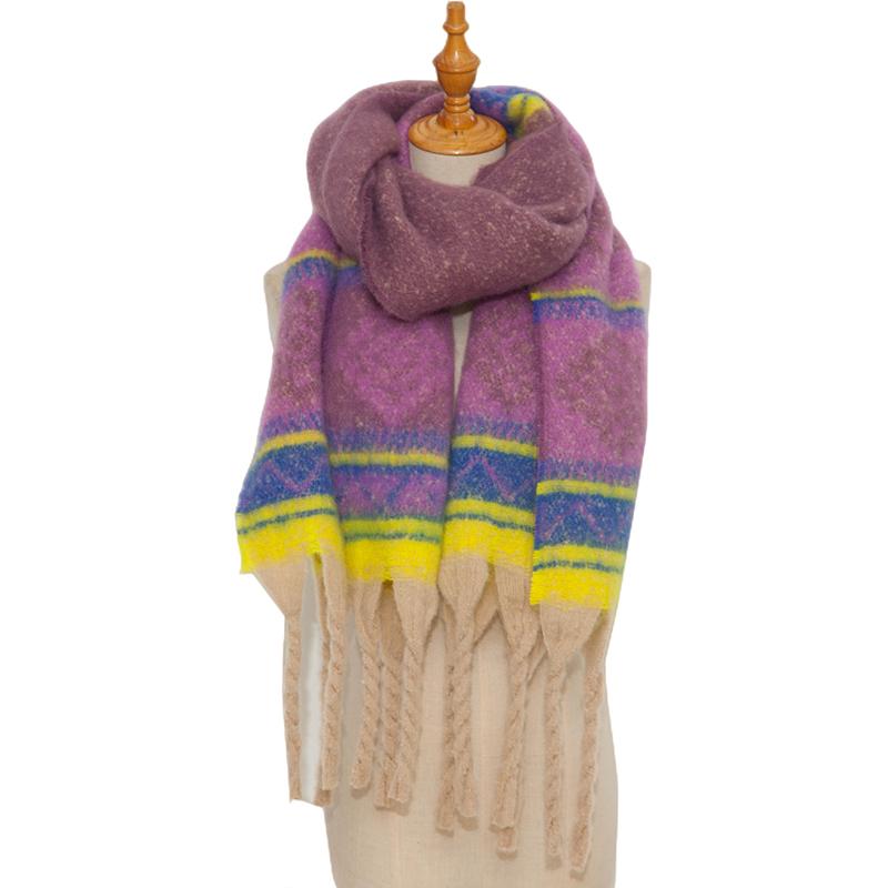 New Imitation Cashmere Women Scarf Winter Preppy Style Tassel Pashmina Mujer Female Foulard Bufanda Long Thick Wrap Shawl