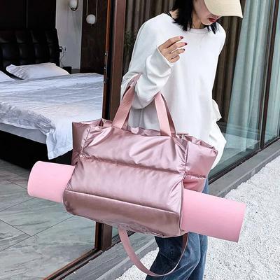 Damen Sporttasche, wasserdicht, für Schwimmen, Yogamatte, Rosa, Wochenendreisetaschen für Frauen, Sport, Fitness, Schulterhandtasche