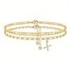 26-Letter Stackable Women's Anklet Set: Fashionable & Simple Summer Jewelry