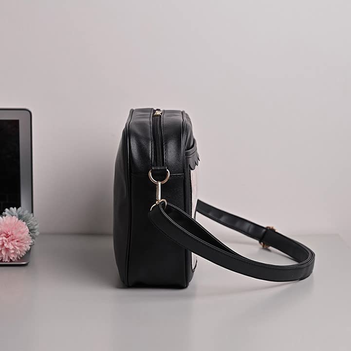 Harujio Ita Bag Shoulder Bag Cute Black White Pink (White)