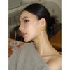 2024 Summer Retro Braided Zircon Earrings for Women - Irregular High-End Unique Design