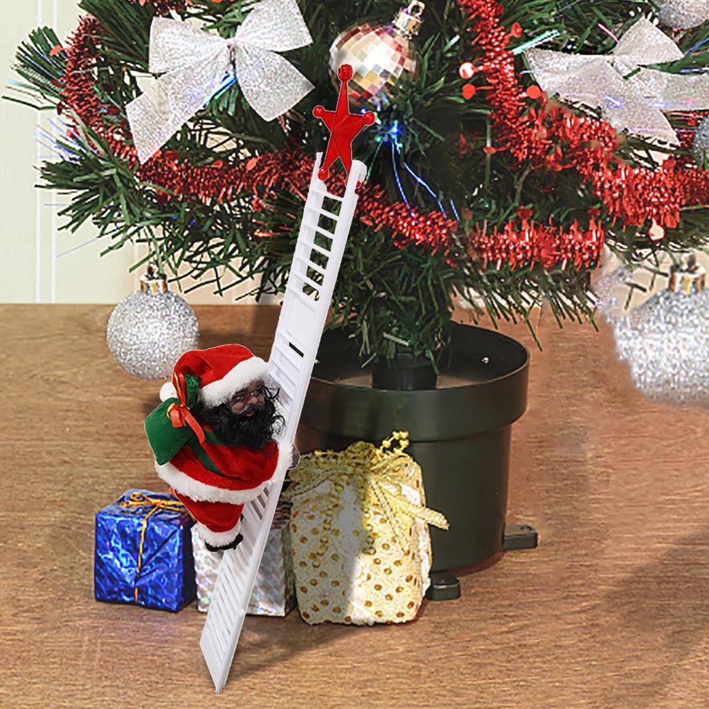 Electric Climbing Ladder  Christmas Figurine Ornament Gifts