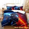3D Print Game Mass Effec Bedding Set Printed Bed Set With Pillowcase Bed Duvet Cover Soft Single Double Queen Super King Size