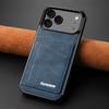 Leather Case For Iphone 17 Air 16 16e Promax 15 Pro 14 Plus 13 Mini 12 11 Iphone17 Kickstand Card SLots Cards Holder Phone Cover
