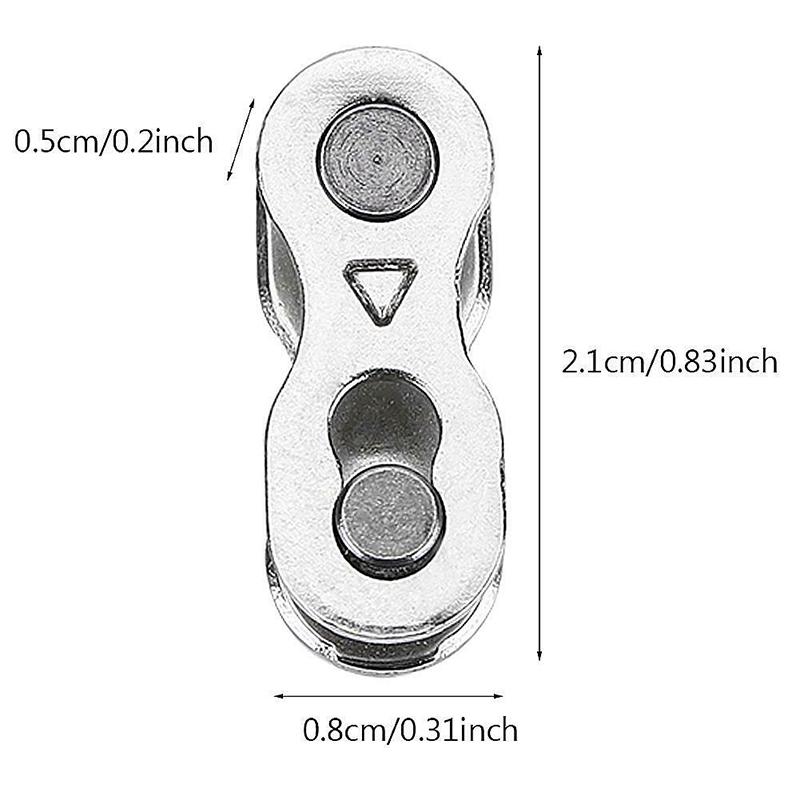 2Pcs Portable Bicycle Chain Master Link Joint Connector 6/8/10 Speed Quick Clip