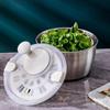 Centrifuga per Insalata Multifunzionale da 5L Acciaio Inossidabile Mixer per Insalata Disidratatore Con Coperchio a Cestello Filtrante Per Lattuga Verdure