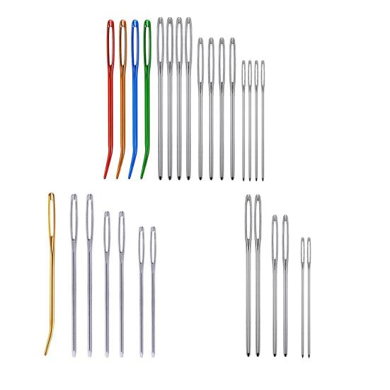 Yousheng 6/16Pcs Yarn Needle Set Assorted Darning Tapestry Needles Large Eye Blunt Bent Weaving Knitting Needles Sewing Crocheting Accessories
