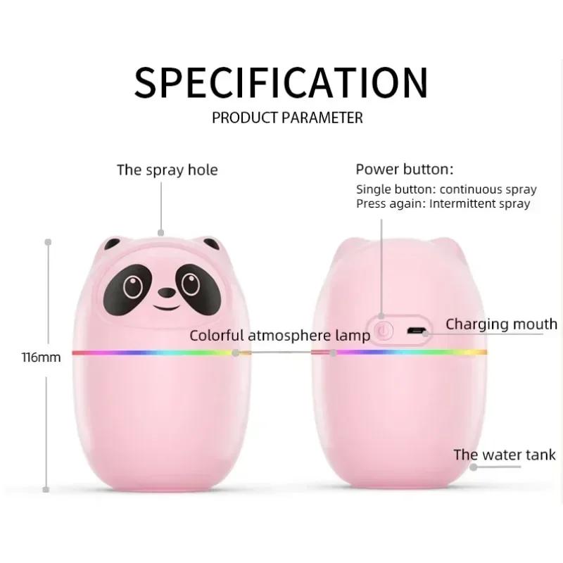 2-in-1 Ultrasonic Humidifier & Oil Diffuser - Auto Shut-Off with 7-Color LED for Bedroom