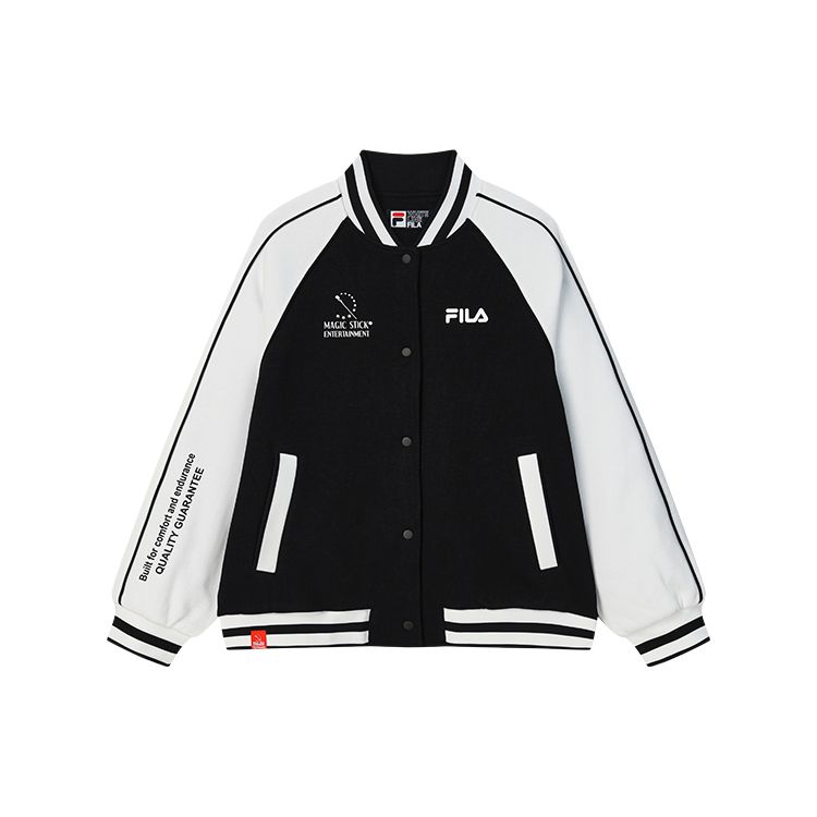 

Fila Color Block трикотажная куртка с длинным рукавом женская куртка черная F11W249501F-BK L