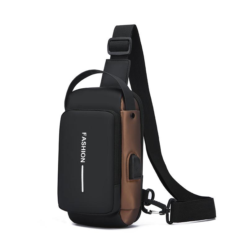 

Мужская сумка кроссбоди из искусственной кожи, классическая противоугонная наплечная сумка, нагрудная сумка, многофункциональная для мужчин