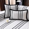Autumn Living Room Non-slip Striped Sofa Cushion Couch Sofa Covers Mat Chenille Slipcover Funda Sofa Mat