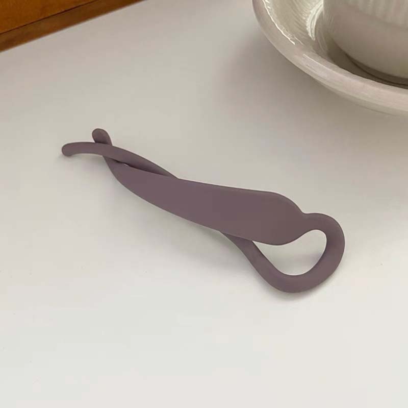 Frosted Matte Banana Clip Korean Simple Hair Clip Resin Acrylic Hairpin Ponytail Barrettes Hair Claw Casual All-match Headdress