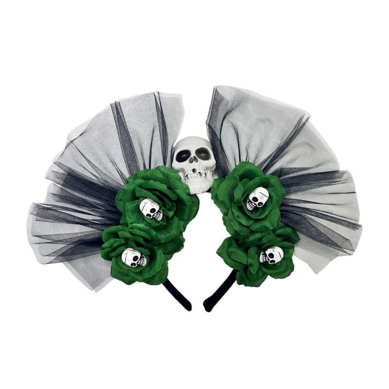 Mexikaner Rosen Florales Krone Girlanden Blumen Stirnband Skelett Florales Stirnband Halloween Dia De Los Muerto Party Kostüm