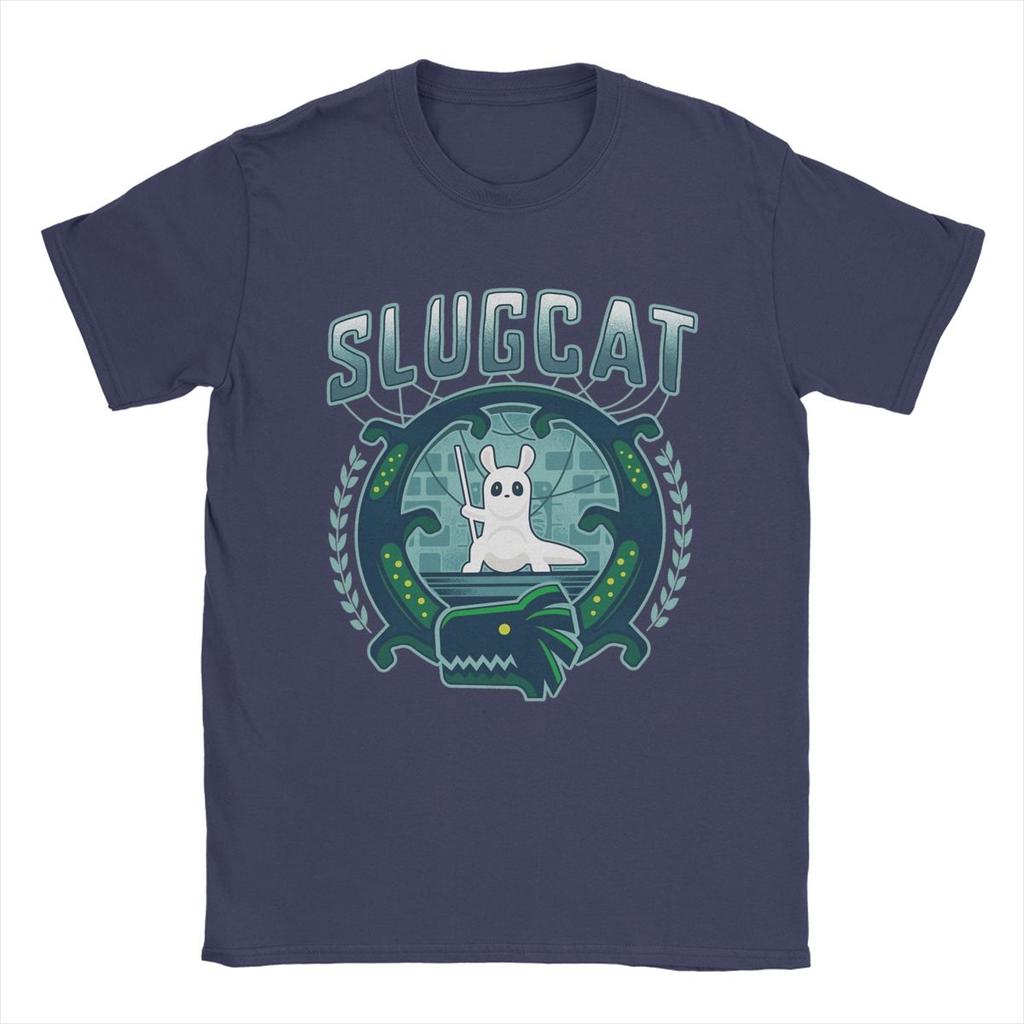 Slugcat Rain World T-shirts för Män Bomull Roliga T-shirts Rund Hals Spel Anime T-shirts Kortärmade Toppar Original