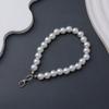 Faux Pearl Material Beaded Phone Lanyards Simple Beaded Design Key Ring Pendants  Car Key Accessory