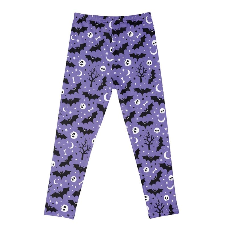 Girls' Leggings Thin Printed Sports Pants Halloween Themed Tights Children's Leggings