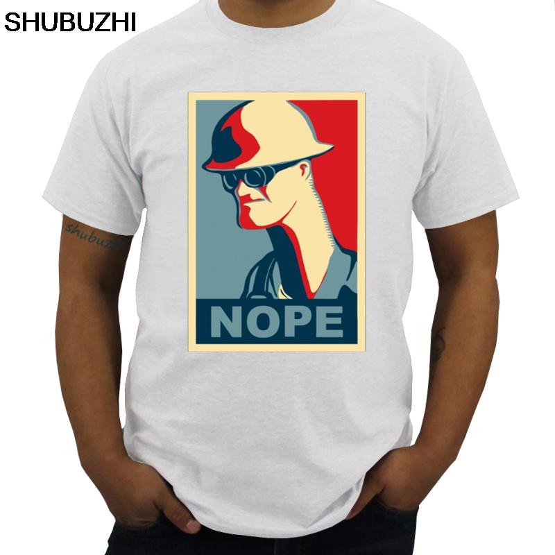 Team Fortress 2 T-Shirt Engineer Sagt Nein T-Shirt Herren Baumwoll-T-Shirt Bedruckt Strand Übergröße Lustiges T-Shirt