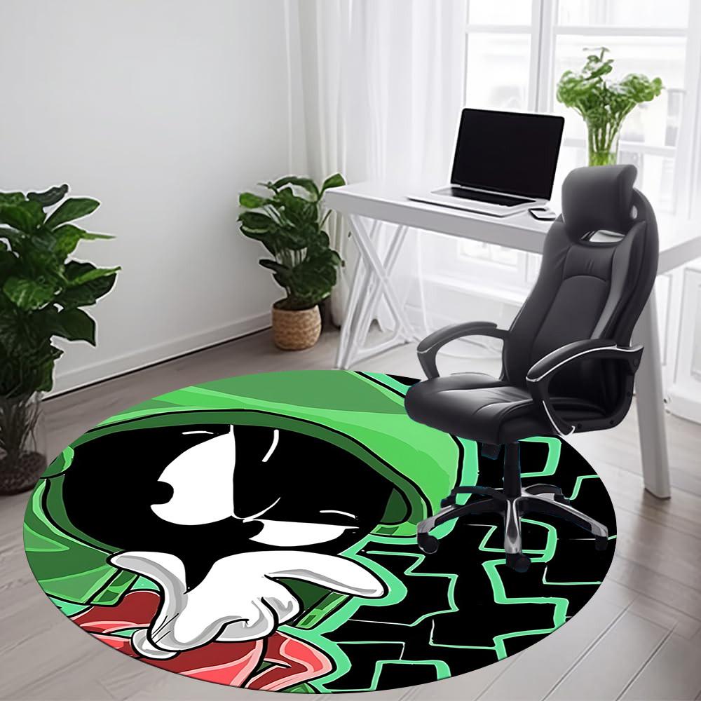 

1PC Looney Tunes Office Round Area Rug, Indoor Mat Suitable For Office, Under Office Chairs Bedroom Living Room Home Decor DT1212081 80cm by 80cm