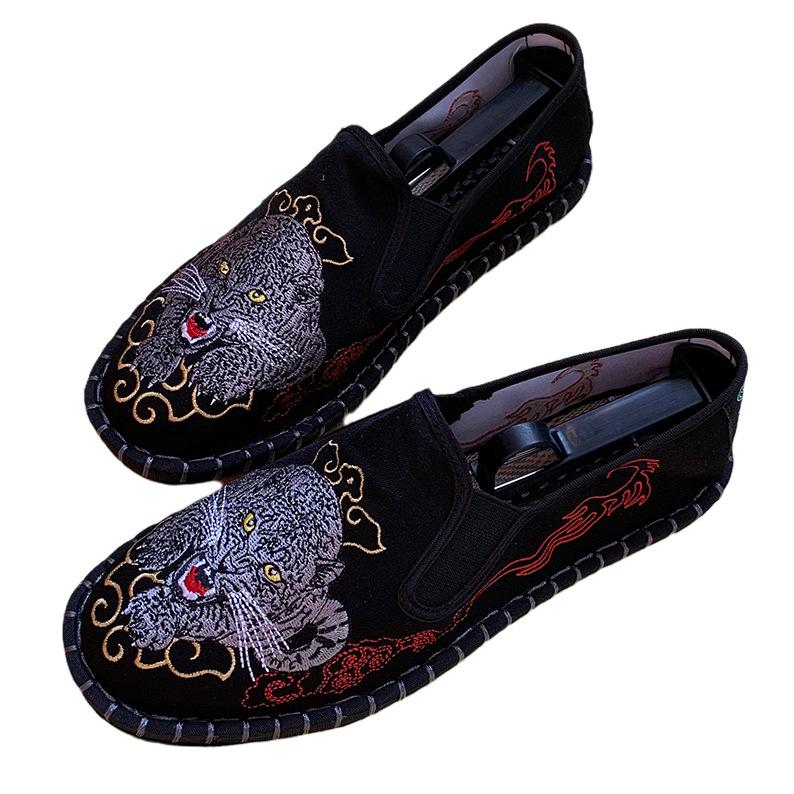 Fashion 2025Shoes for Women Sneakers Men Ethnic Style Embroidery Chinese Style Streetwear Fashion Casual Vintage Old Beijing Shoes