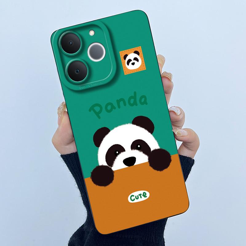 Casing For Realme Note 70 70T Phone Case Quality Soft Silicone Panda Sweet Girls Back Cover For Realme Narzo 80 Lite 4G Bumper