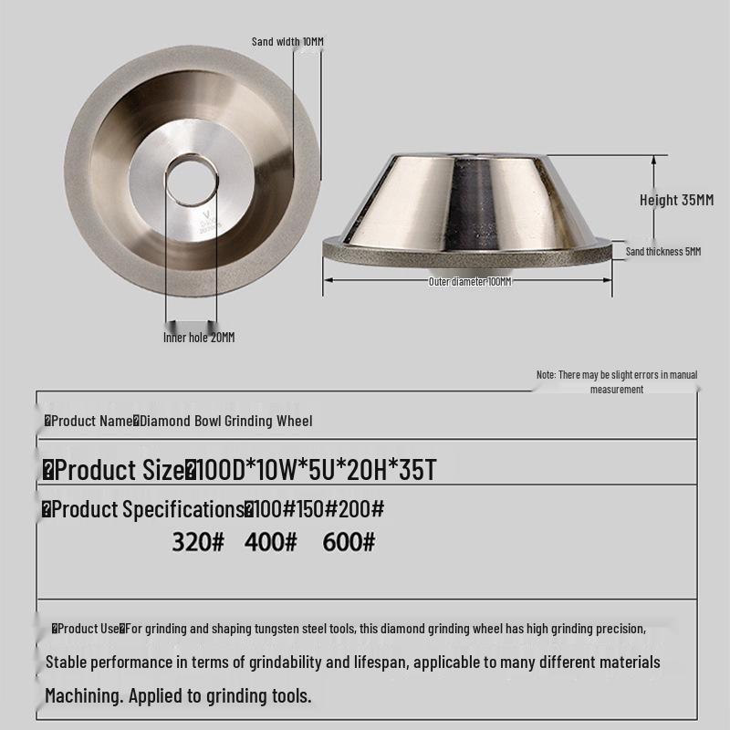 Premium Diamond Cup Grinding Wheel for Universal Tool & Tungsten Steel Alloy Grinders