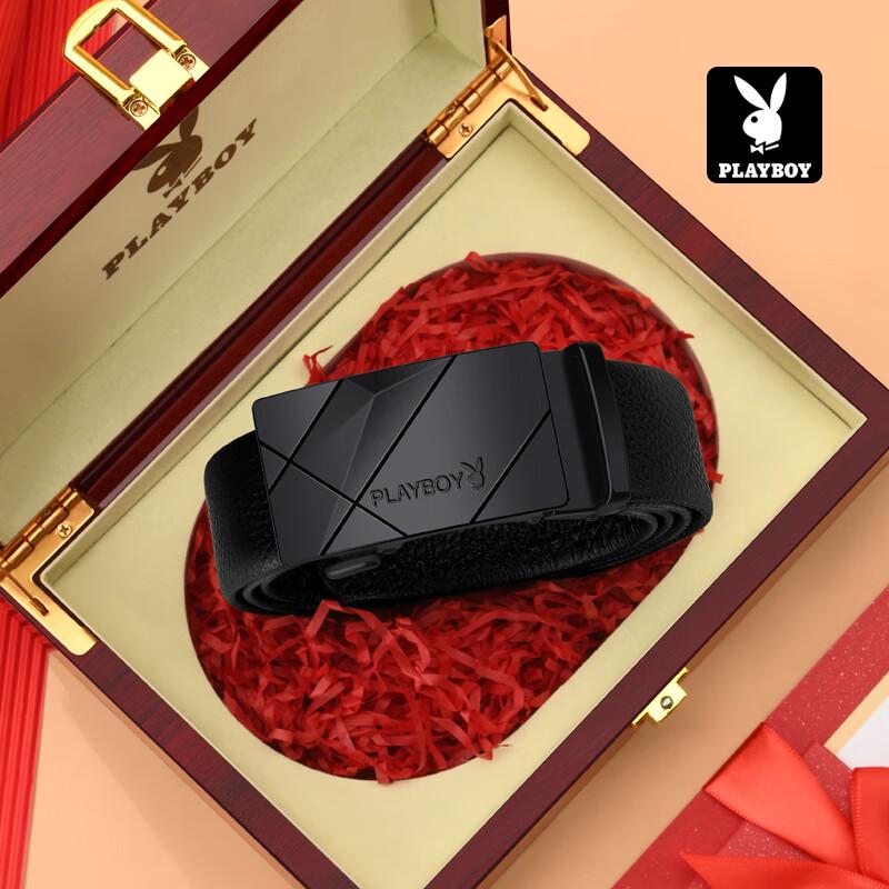 Playboy Men s Genuine Leather Automatic Buckle Belt 115cm+