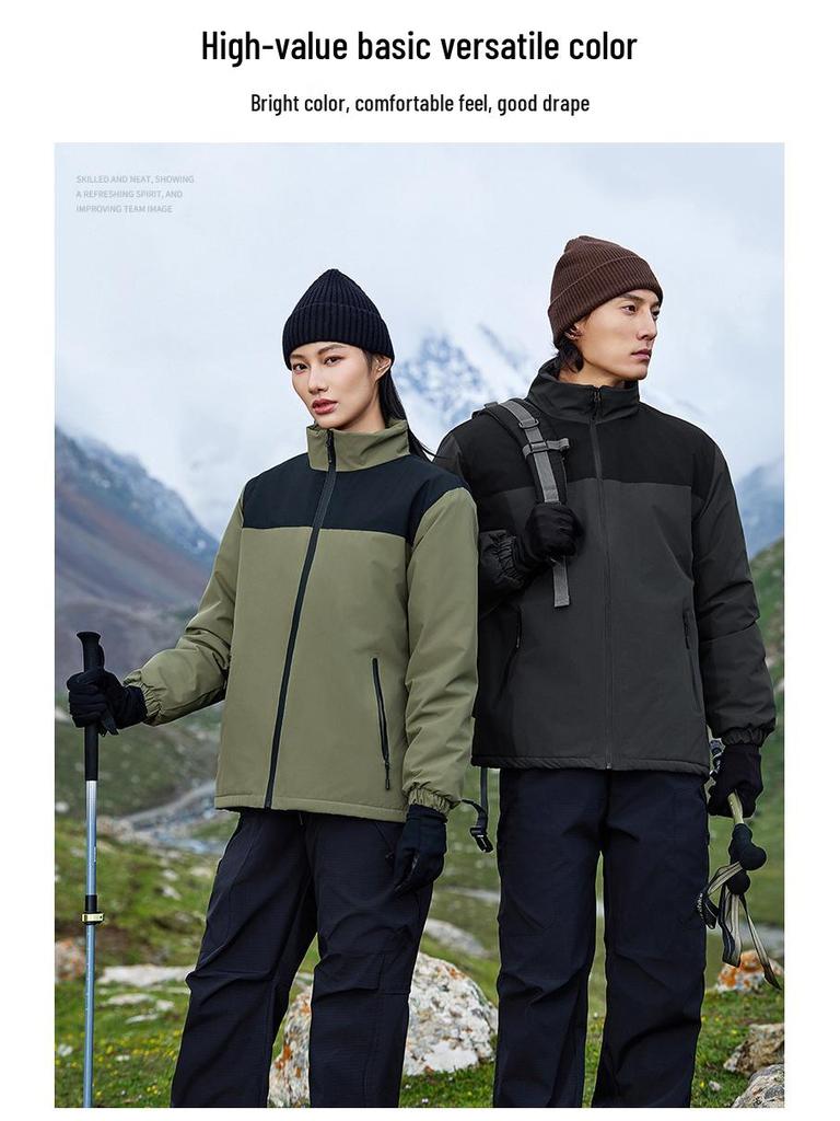 Enterprise Integrated Stand Collar Super Soft Windproof Waterproof Wear-resistant Mountaineering Jacket 8819