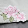 1 Paar Blau Rosa Blume Nähmotiv Spitze Patch Applikation zur Kleidungsreparatur Dekoration