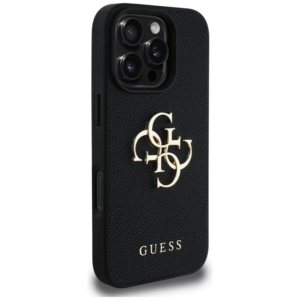 Etui Guess Grained Big 4G Logo Small     Classic Logo Do Iphone 16 Pro Czarny