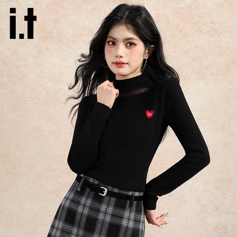 Izzue it Women's Long-Sleeve Mock Neck Pullover Knit Top