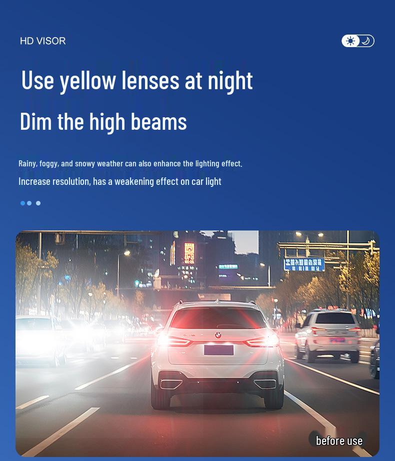 Day & Night Anti-Glare Sun Visor for Driving