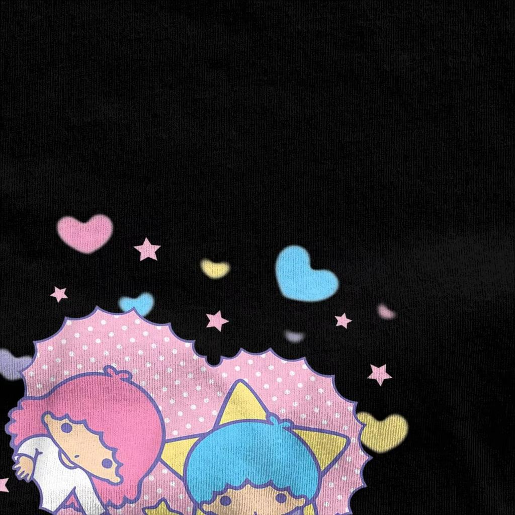 Little Twin Stars Retro Logo Valentine T-Shirt for Men Women Vintage Pure Cotton Tees Short Sleeve T Shirt New Arrival Tops