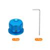 uxcell 1pc Aluminum Potentiometer Knob Universal Volume Tone Control Knob with Oval Groove Indicator for Guitar Blue 1/4" (6mm) 4/5" (30x20mm)