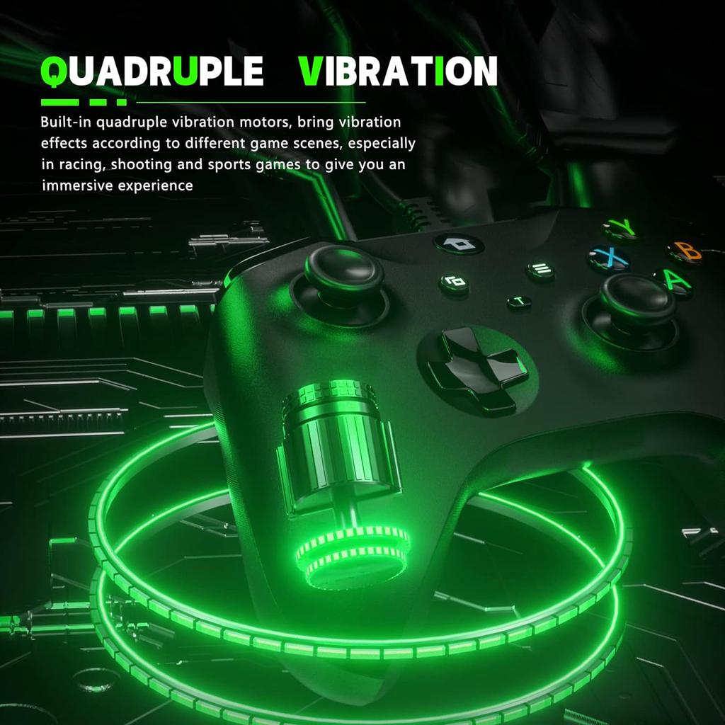 2M Wired Gaming Controller Joystick Gamepad with Dual-Vibration Compatible with PS3, Switch, Windows 11/10/8/7 PC, Laptop, TV Bo