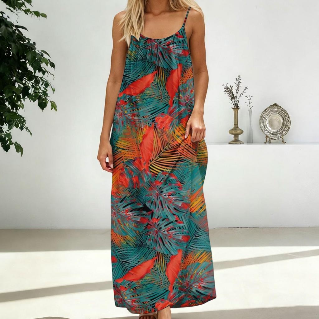 Women's Casual, Fashionable And Retro Printed Dress