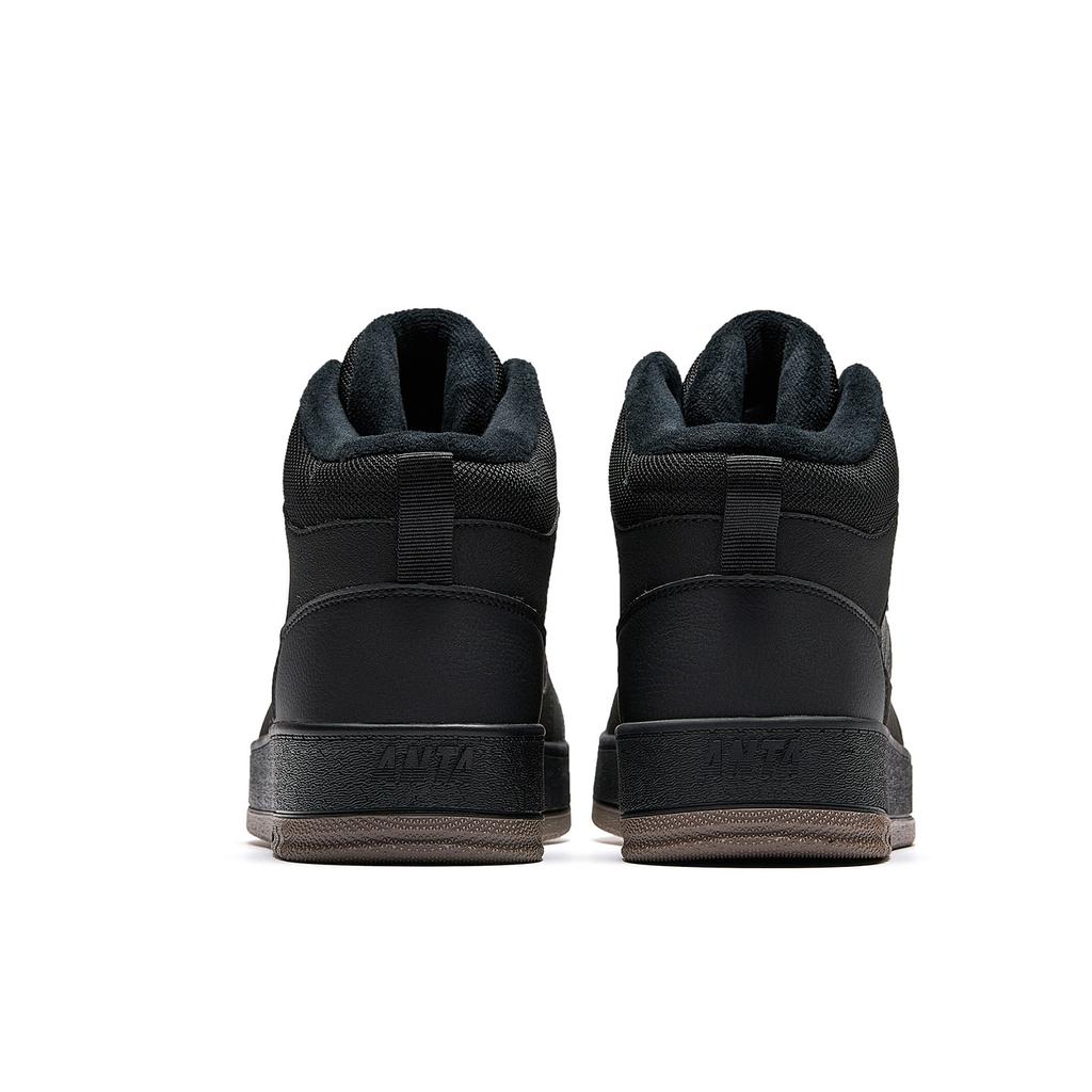 Anta High Top Skateboard Shoes Men's Black/Castle Gray 912548938-3
