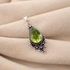 Peridot Gemstone 925 Stamped Silver Designer Handmade Pretty Pendant 1.5" Gift For Women PP-70-14