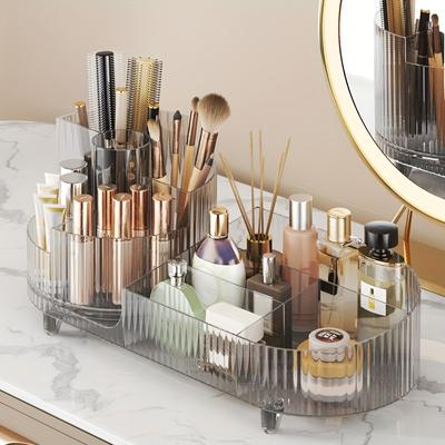 360° Drehbarer Make-up-Organizer Make-up-Pinselhalter Kosmetik-Aufbewahrungsbox Make-up-Aufbewahrungs-Organizer Stifthalter Lippenstift-Organizer
