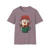 Unisex Softstyle T-Shirt Marshmallow Cocoa Wave Funny Retro Holiday Christmas