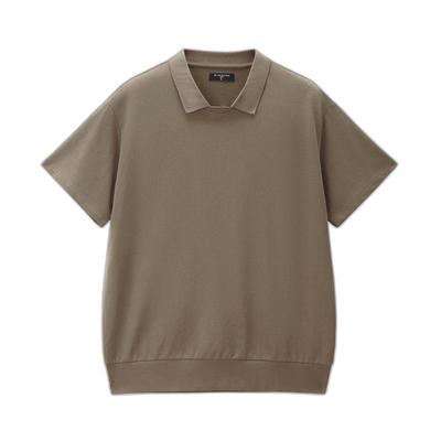 Men's Loose Pure Cotton Fake Two-Piece Polo Shirt
