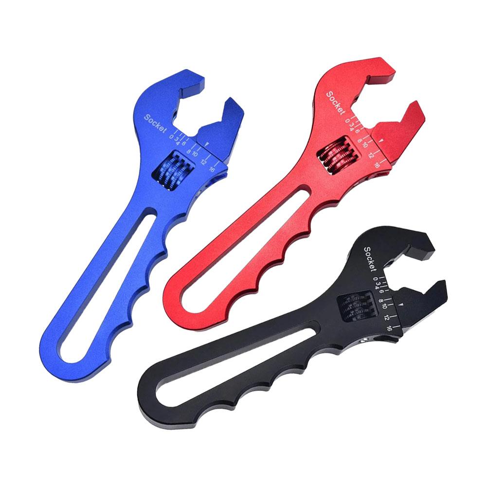 Aluminum Spanner AN Fitting Spanner For DIY Projects 7.2inch 18.5cm Adjustable Wrench For Hose Fittings Versatile Tool