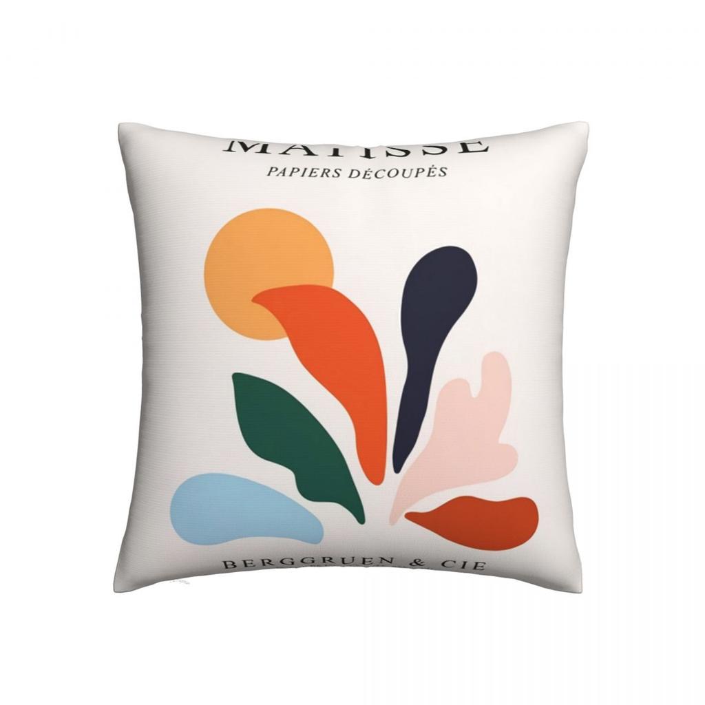 Aesthetic Abstract Matisse Poster Pillow Case Nordic Cushions for Sofa Line Face Coral Leaves Art Pillowcover Home Decor