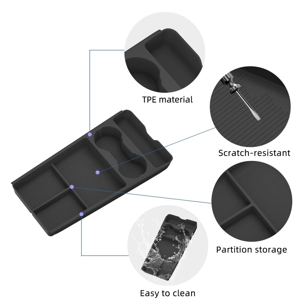 For Geely Coolray Proton X50 2025 2026 Center Console Armrest Lower Layer Storage Box Tray Organizer Car Interior Accessories