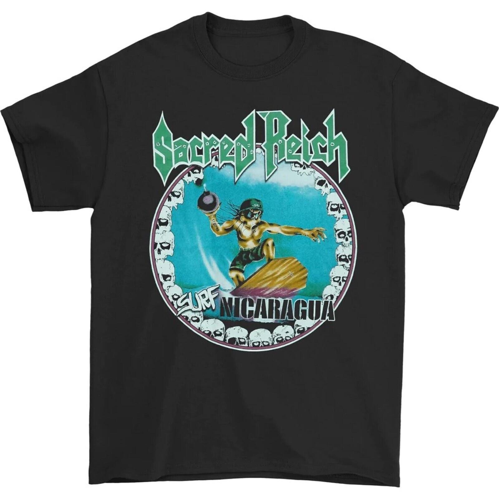 SACRED REICH cd cvr SURF NICARAGUA Official SHIRT LRG New american way ignorance XXXXL